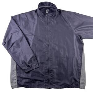 Zero Restriction Jacket Mens Medium M Black Tour Series Full Zip Windbreaker